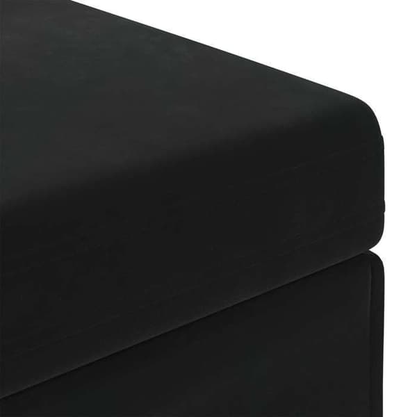 Taburet - EKSKLUSIV HUS - 81x41x40 cm - Uden ryg - Sort - Komposittræ Svart