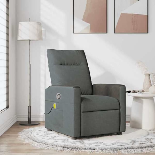 Maison Exclusive - Tummanharmaa hierontatuoli Mörkgrå