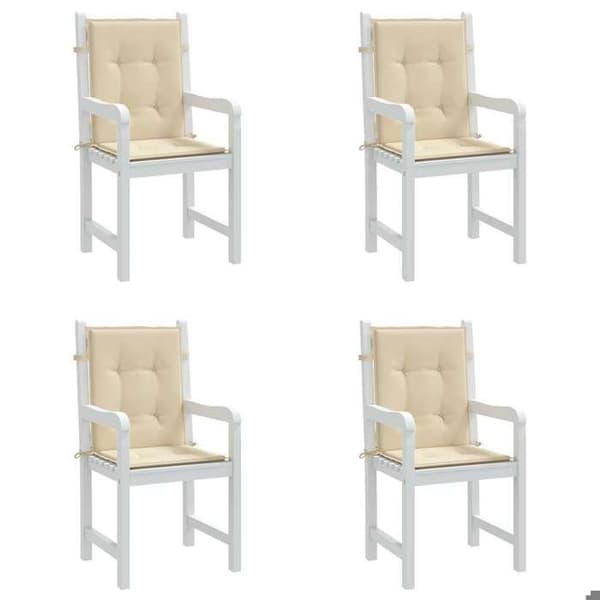 Maison Exclusive - Havestolspuder 4 stk Beige 100 x 50 x 3 cm beige