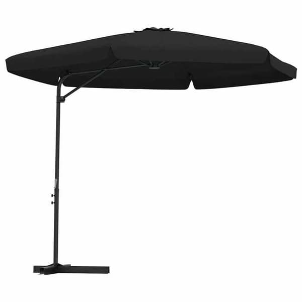 Maison Exclusive - Puutarhaparasi 300 cm mustalla teräspylväällä