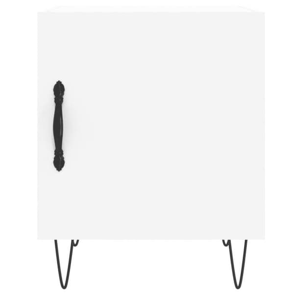 Maison Exclusive - Sängbord vit 40x40x50 cm ingenjörsträ Vit
