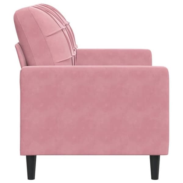 Maison Exclusive - Soffa 2-sits Rosa 120 cm Sammet Ros