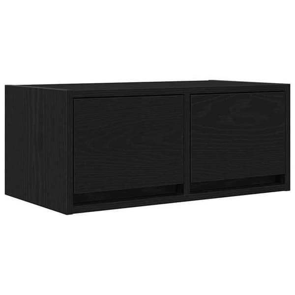 Maison Exclusive - TV-møbler 2 stk sort eg 60x31x25,5 cm ingeniørtræ