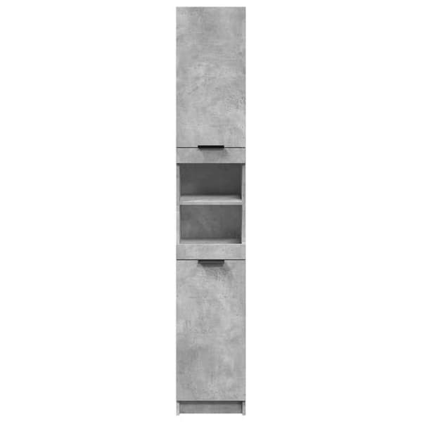 Maison Exclusive - Badeværelsesskab grå beton 32x34x188,5 cm
