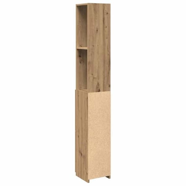 Maison Exclusive - Badeværelsesskab i håndlavet eg 25x25x170 cm