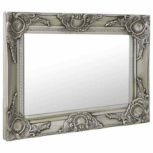 Maison Exclusive - Barockstil väggspegel 50x40 cm Silverfärgad Silver