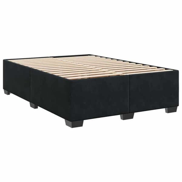Maison Exclusive - Boxspring-sänky mustalla patjalla 160 x 200 cm Sametti