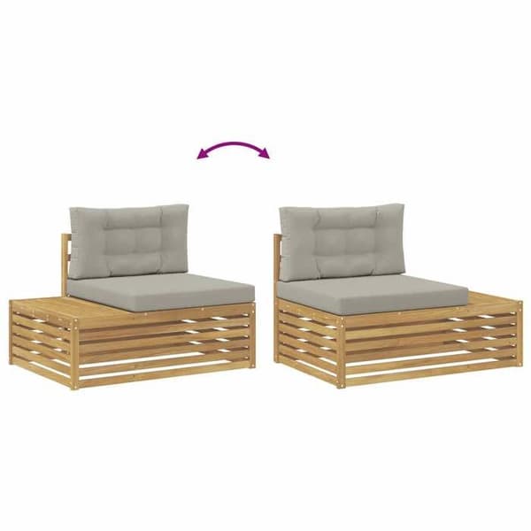 Maison Exclusive - 2-delat utomhus soffset i polyester vit