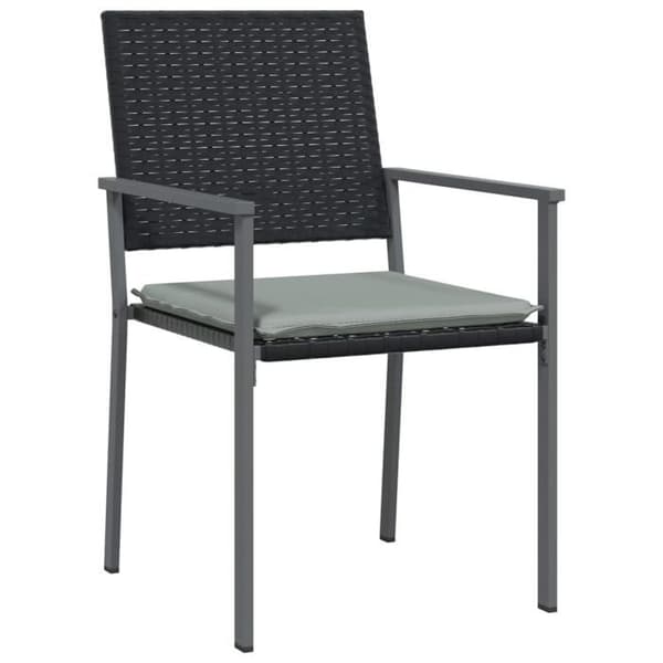 Maison Exclusive - 9 osan puutarhakalustesarja, jossa on pehmusteet, punottu muovi, teräs