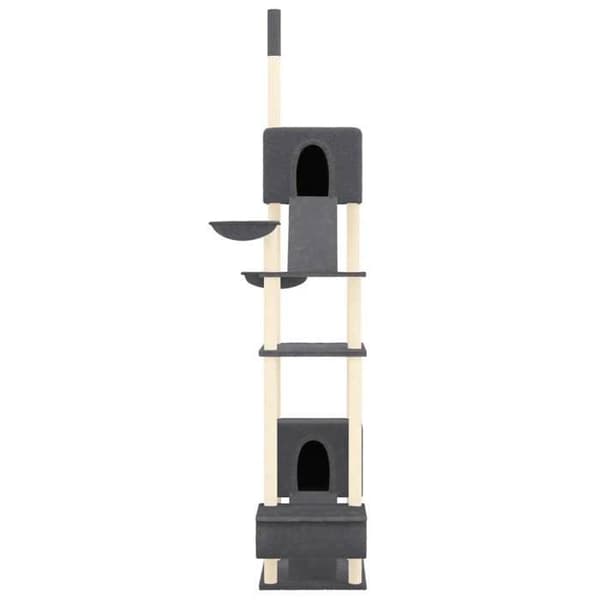 Maison Exclusive - Kattekradsetræ fra gulv til loft Mørkegrå 277-303 cm mörkgrå