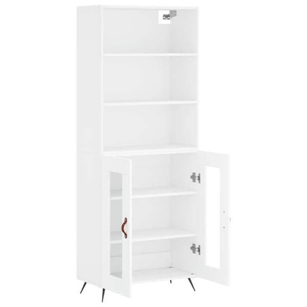 Maison Exclusive - Buffé hög Vit 69,5x34x180 cm Ingenjörsträ