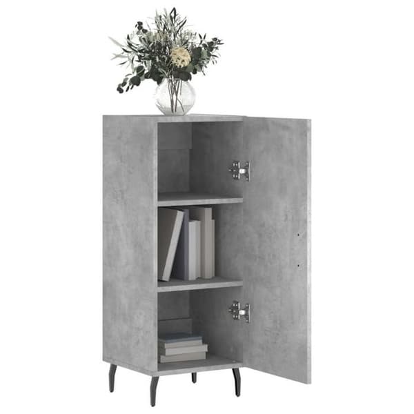 Maison Exclusive - Buffé Grå betong 34,5x34x90 cm Ingenjörsträ