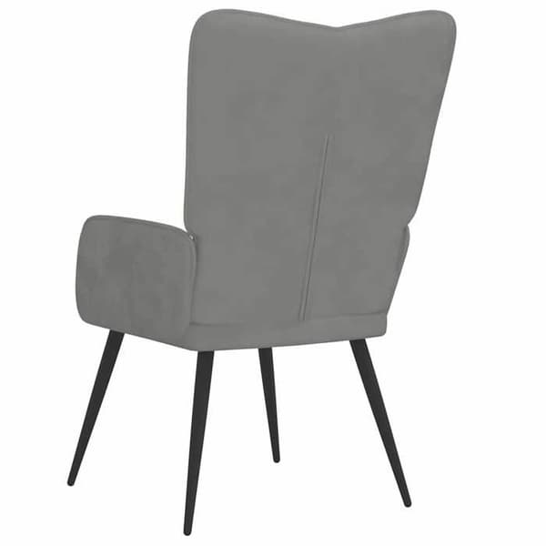 Maison Exclusive - Ljusgrå Velour Relaxstol