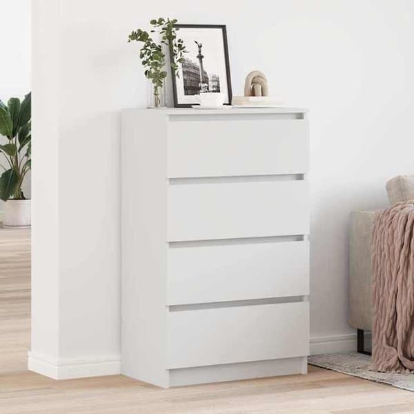 Maison Exclusive - Buffet Hvid 60x35x98,5 cm Ingeniørtræ