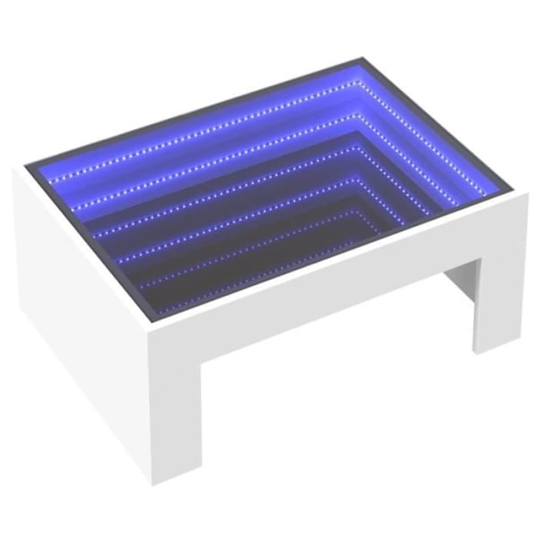 Soffbord - Vit - Infinite LED - 70x50x30 cm - Modernt - Design Vit