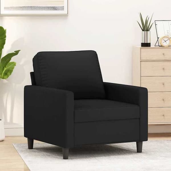 Maison Exclusive - Svart Fåtölj 60 cm Sammet Svart