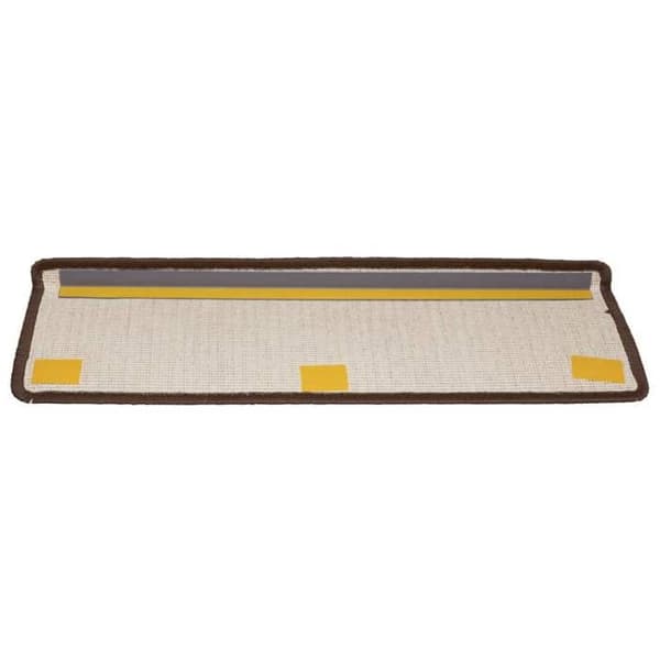 Trappe tæppe - Eksklusivt hjem - 15 stykker - 65 x 21 x 4 cm - Brun rektangulær kant brun