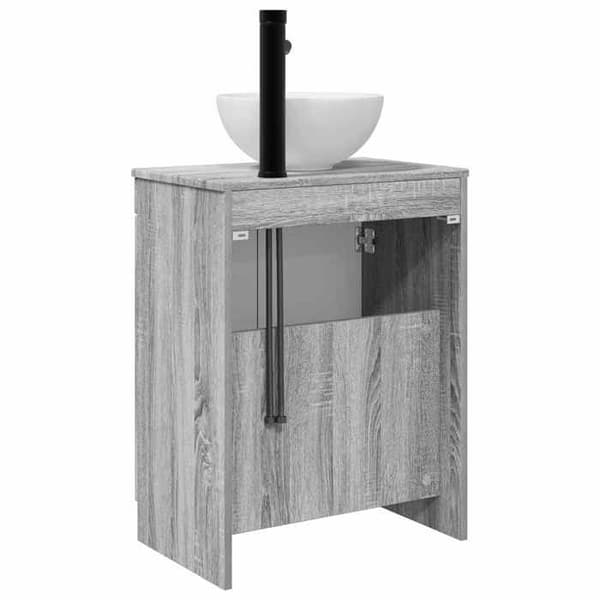 Maison Exclusive - Badeværelsesmøbel med vask Sonoma grå 54 x 35 x 83 cm