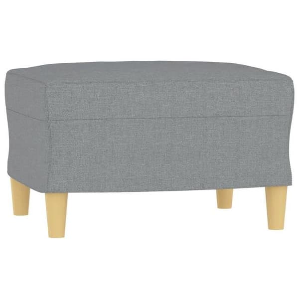 Maison Exclusive - Sæt af 4 sofaer med lysegrå puder i stof