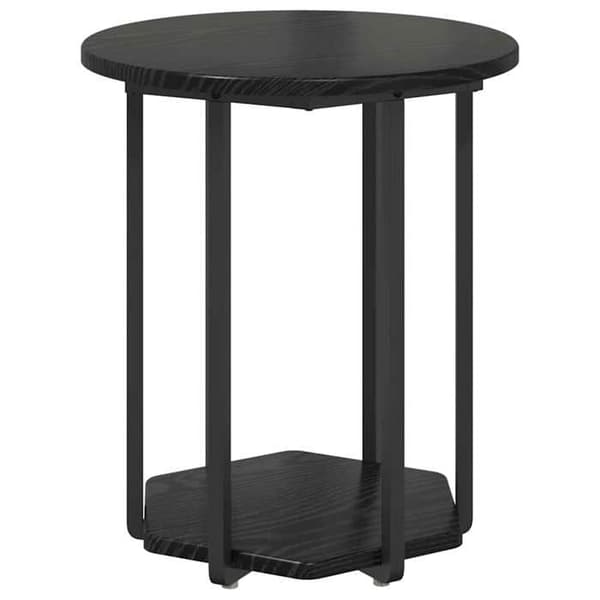 Maison Exclusive - Sæt af 2 sideborde, Sort eg 50 x 50 x 50,5 cm