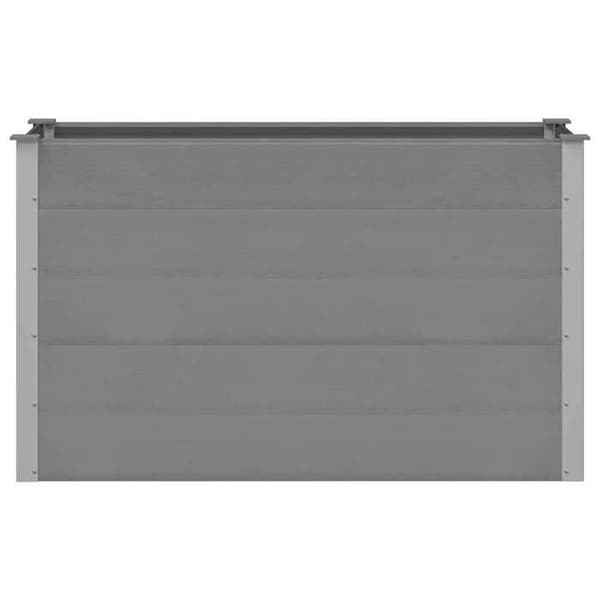 Maison Exclusive - Upphöjd trädgårdssäng WPC 150x50x91 cm Grå