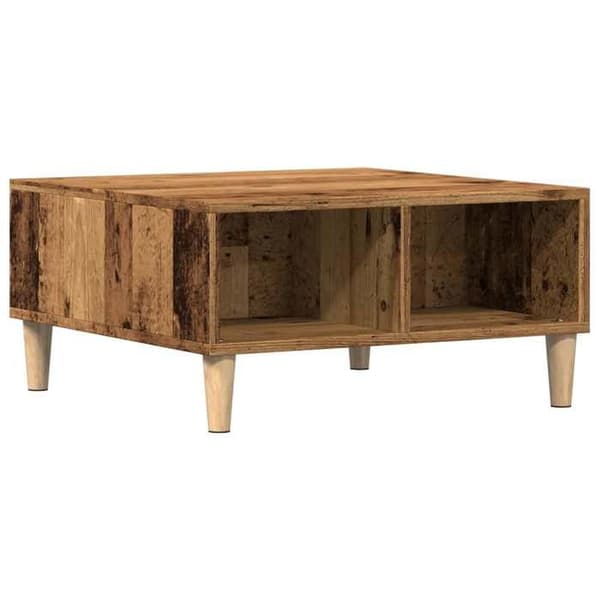 Maison Exclusive - Alustatabletti vanhasta puusta 60x60x30 cm insinööripuuta