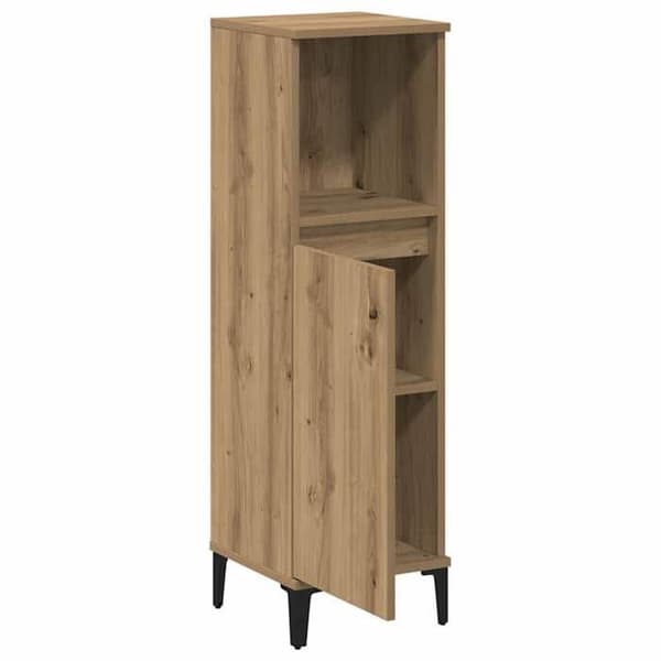 Maison Exclusive - Badeværelsesskab i håndlavet eg 30x30x100 cm