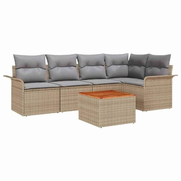 Maison Exclusive - 6-delt have-sofa sæt Beige polyrotin