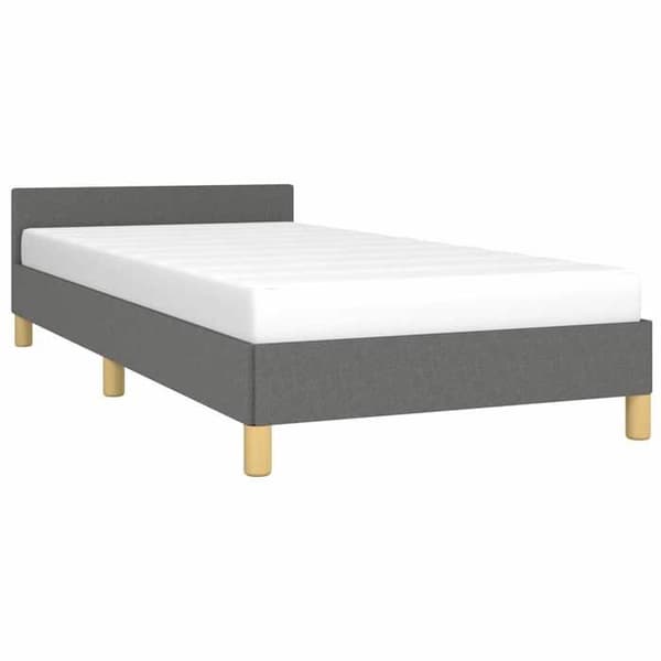 Maison Exclusive - Sengebund uden madras mørkegrå 90x190 cm stof Mörkgrå
