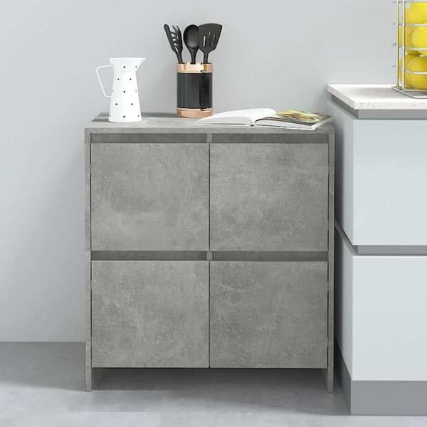 Maison Exclusive - Buffet Grå beton 70x41x75 cm Ingeniørtræ
