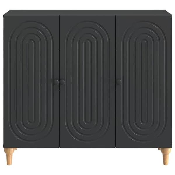 Maison Exclusive - Buffé Svart 89 x 34,5 x 80 cm Ingenjörsträ