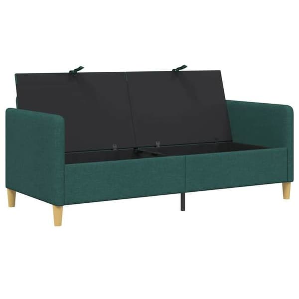 Maison Exclusive - Sofa med opbevaring Mørkegrøn 172 x 78 x 87 cm Polyester