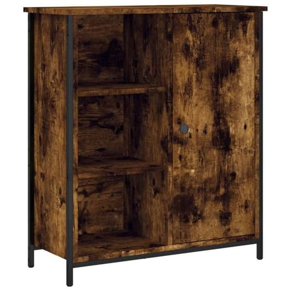 Maison Exclusive - Buffé i rökig ek 70x30x80 cm ingenjörsträ