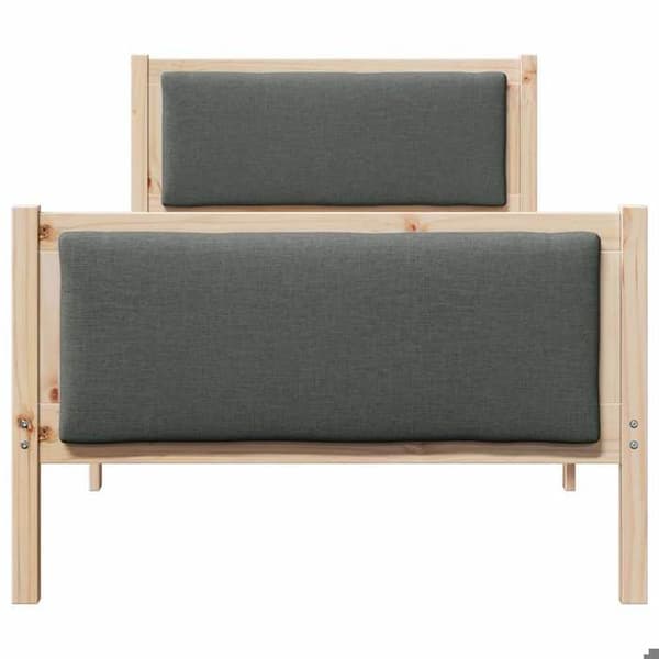 Sengestel - EKSKLUSIV HUS - Standardmodel - Massiv fyr - Polyester hovedgærde - Lamelseng