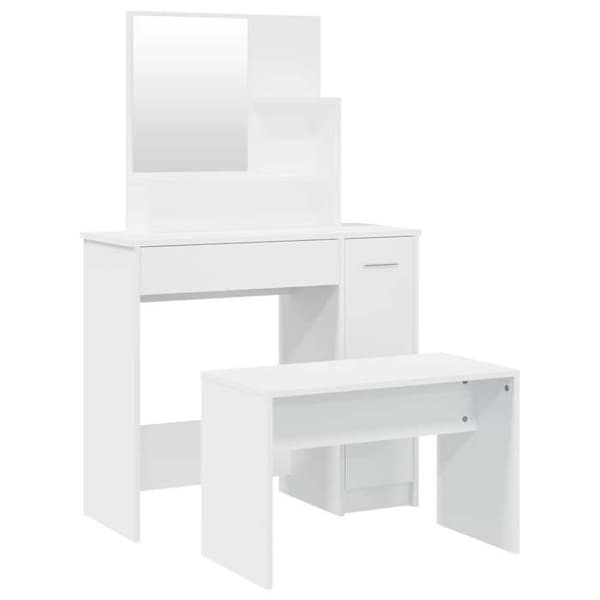 Maison Exclusive - Sminkbord Set Vit 86,5x35x136 cm Vit