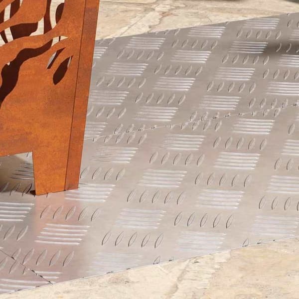 Maison Exclusive - Nez de marche 4 pc 90 x 40 cm Silver Aluminium Rektangulär