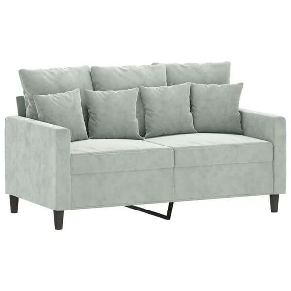 Maison Exclusive - Sæt af 3 sofaer med puder Lys grå Velour