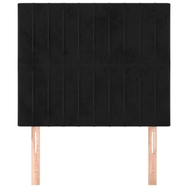 Maison Exclusive - Sort Hovedgærde 90x5x118/128 cm Velour Svart