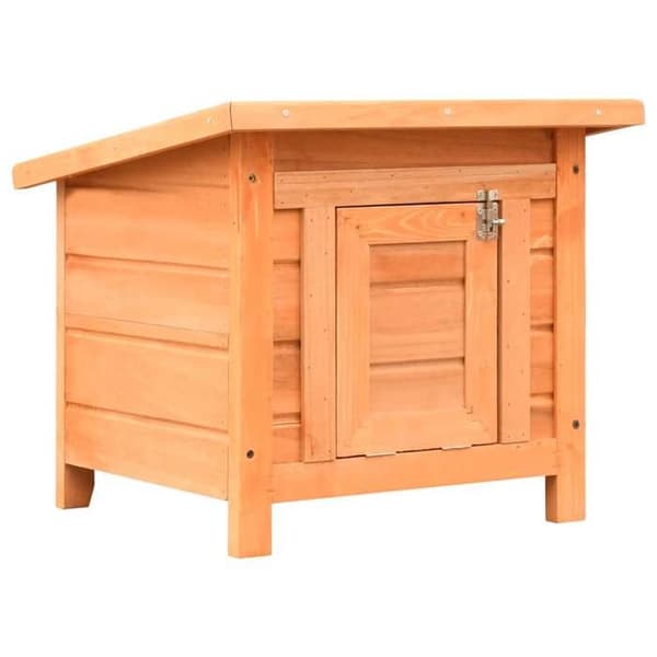 Maison Exclusive - Massivtræ og gran kattehus 50 x 46 x 43,5 cm