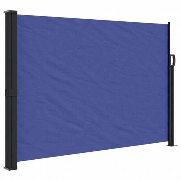 Sidelæns markise - EKSKLUSIV HUS - 140x600 cm - Blå - 100% polyester PU - Vand- & UV-resistent Blå