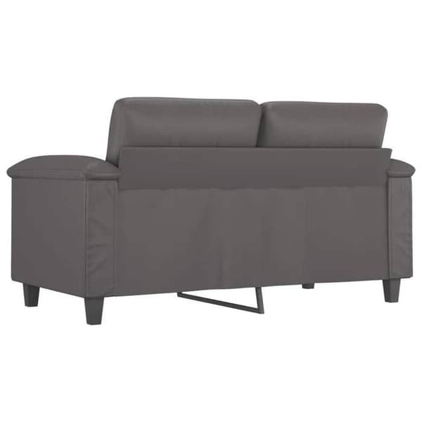 Maison Exclusive - 2-paikkainen harmaa sohva 120 cm keinonahkaa