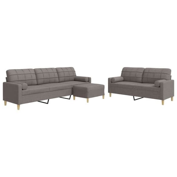 Maison Exclusive - 3 kpl sohvasetti, jalkatuki ja koristepillowit