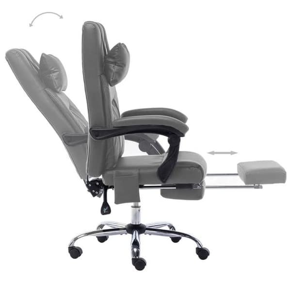 Maison Exclusive - Massage kontorstol Anthracite Similicuir antracit