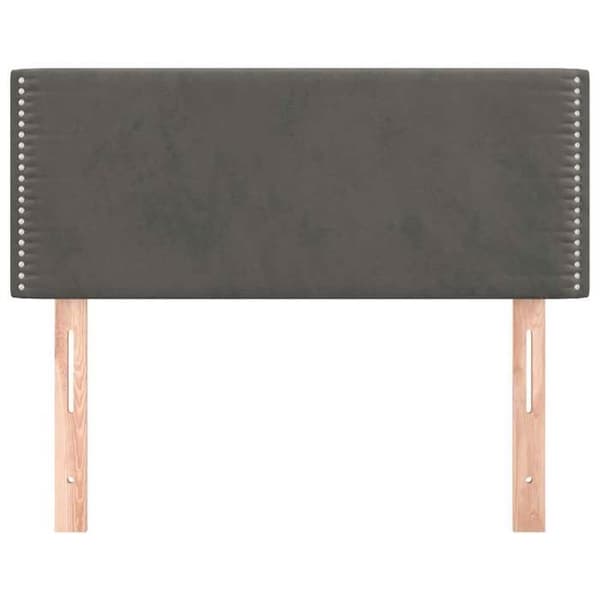 Maison Exclusive - Mörkgrå sänggavel 90x5x78/88 cm Sammet