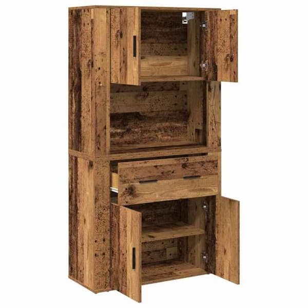 Maison Exclusive - Hög Buffé i Antik Trä 80 x 33 x 150 cm Ingenjörsträ