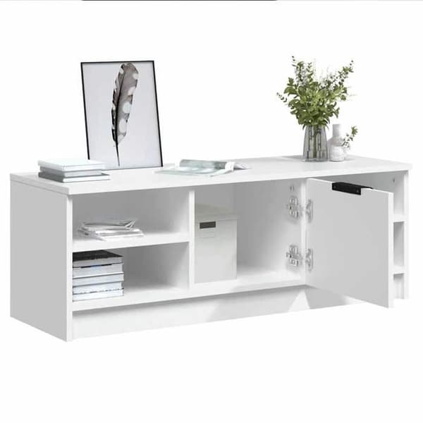 Maison Exclusive - TV-möbel Vit 102x35,5x36,5 cm Ingenjörsträ Vit