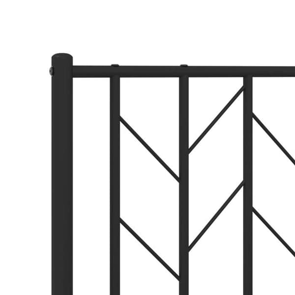 Maison Exclusive - Erstatnings hovedgærde i sort metal 150 cm