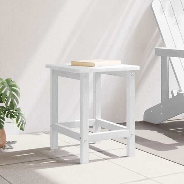 Sidebord - MAISON EXCLUSIVE - 38 x 38 x 46 cm - Hvid - Polyethylen - Velegnet til udendørs brug