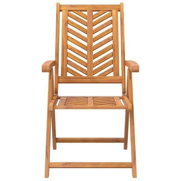 Maison Exclusive - Fällbara trädgårdsstolar set om 3 i massiv akaciaträ