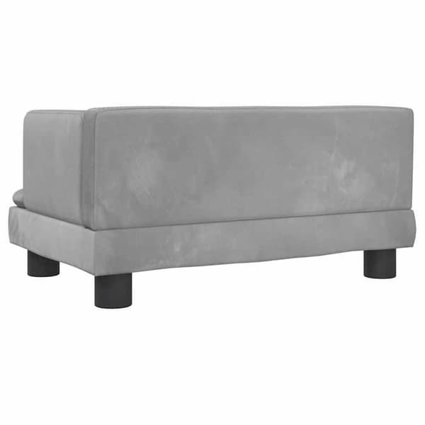 Maison Exclusive - Ljusgrå hundsäng 60x40x30 cm sammet ljusgrått